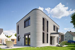  Nach der Fertigstellung des Wohnhauses in Beckum (Foto) druckt Peri ein Mehrfamilienhaus im bayerischen Wallenhausen.  