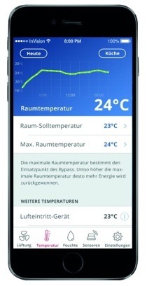 Mit der gratis iOS-App bzw. dem kostenlosen Web-Tool k?nnen Nutzer von ?berall smart und praktisch mit „air@home“ auf ihre L?ftungsger?te von Maico zugreifen. 