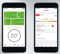 Mit der „ViCare“-App lassen sich Temperaturen und individuelle Heizzeiten jederzeit per Wischbewegung und Fingertipp auf dem Smartphone einstellen.