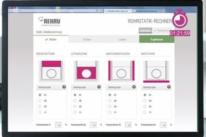  Rohrstatik-Rechner als Online-Service von Rehau 