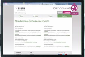  Rohrstatik-Rechner als Online-Service von Rehau 